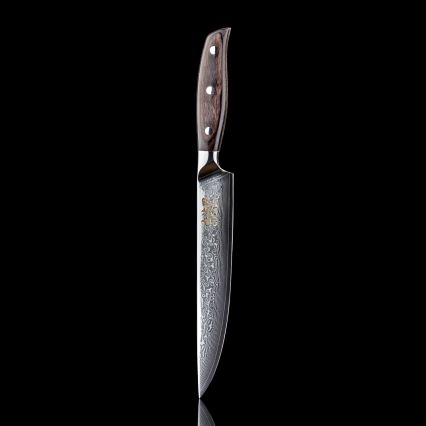 Gudaro - Damaskas porciju nazis SHIRO 8, 67 slāņu damaskas tērauds, garums 20 cm