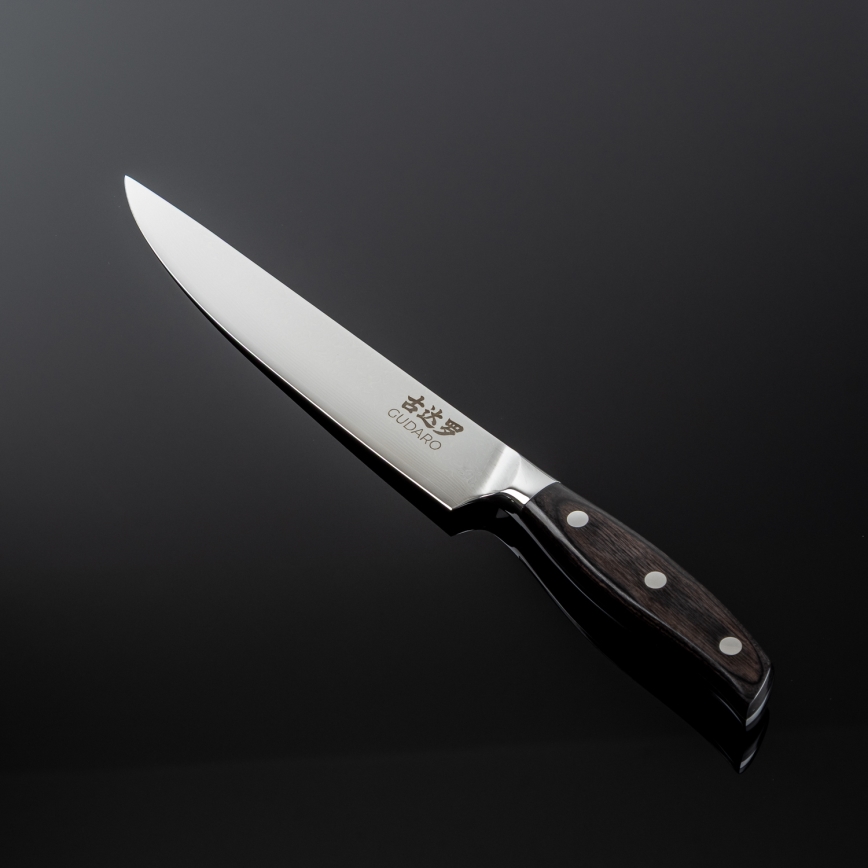 Gudaro - Damaskas porciju nazis SHIRO 8, 67 slāņu damaskas tērauds, garums 20 cm