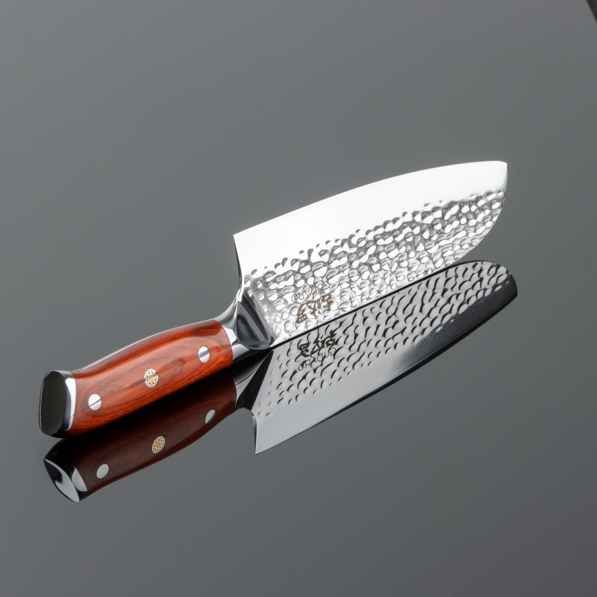 Gudaro - Damaškas Santoku virtuves nazis MIYABI 7, no 67 slāņu tērauda, asmens garums 17,5 cm