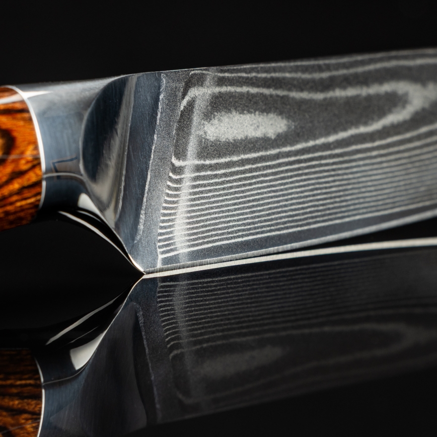 Gudaro - Damaskas šefpavāra nazis FENG 8, 67 slāņu tērauds, asmens garums 20 cm