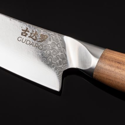Gudaro - Damaskas tērauda šefpavāra nazis TAKUMI 8, 67 slāņu, garums 20 cm, valrieksts