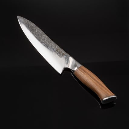 Gudaro - Damaskas tērauda šefpavāra nazis TAKUMI 8, 67 slāņu, garums 20 cm, valrieksts