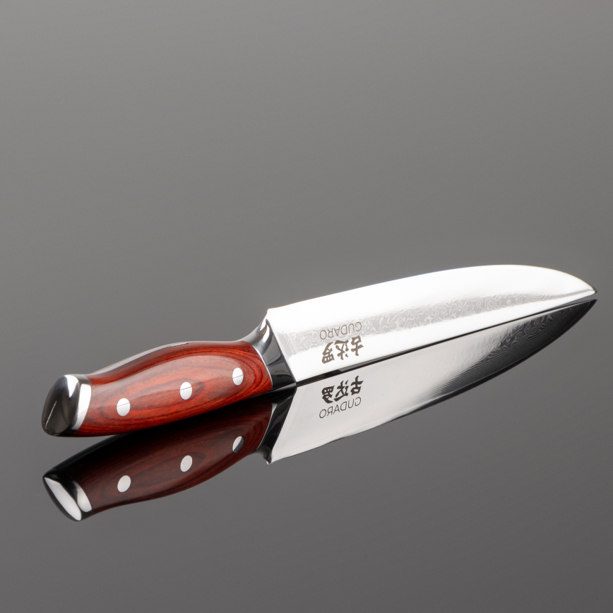 Gudaro - Damaskas šķēlēšanas nazis KENSHO 8, 67 slāņu tērauda, garums 20 cm