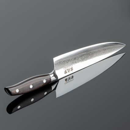 Gudaro - Damaskas tērauda šefpavāra nazis SHIRO 8, 67 slāņu, garums 20 cm