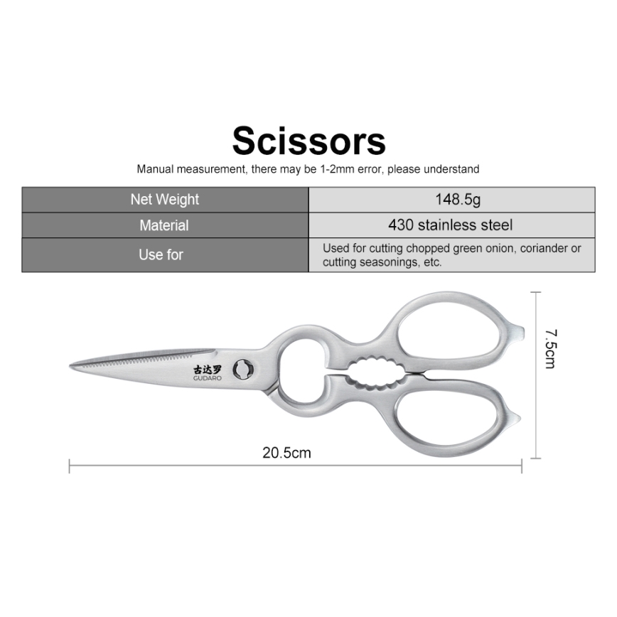 Gudaro - KENSHO 7 gab. virtuves nažu komplekts ar statīvu no akācijas koka