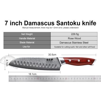 Gudaro - KENSHO 7 gab. virtuves nažu komplekts ar statīvu no akācijas koka