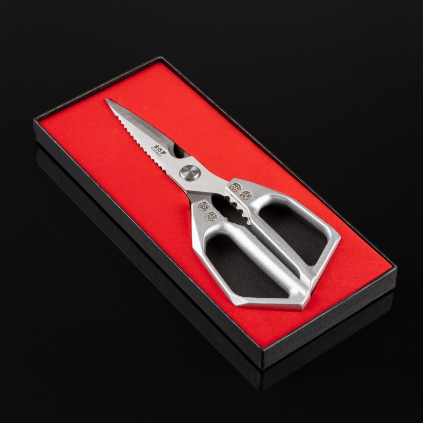 Gudaro - SHOGUN šķēres mājputnu apstrādei, 23,3 cm, sudraba