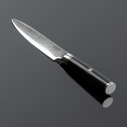 Gudaro - Damaskas universāls virtuves nazis AKIRO 5, ar 67 tērauda slāņiem, garums 12,5 cm, melns