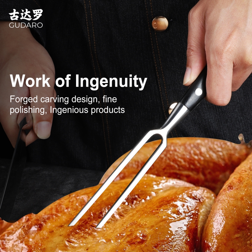 Gudaro - Virtuves dakša MIYABI melna/pakka