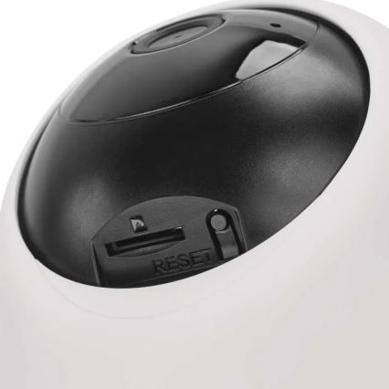 Gudrā iekštelpu rotējošā kamera ar kustības sensoru GoSmart 5V Wi-Fi Tuya balta