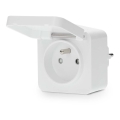 Gudrā kontaktligzda Smartlife 3680W/230V/ Tips E/16A Wi-Fi Tuya IP44
