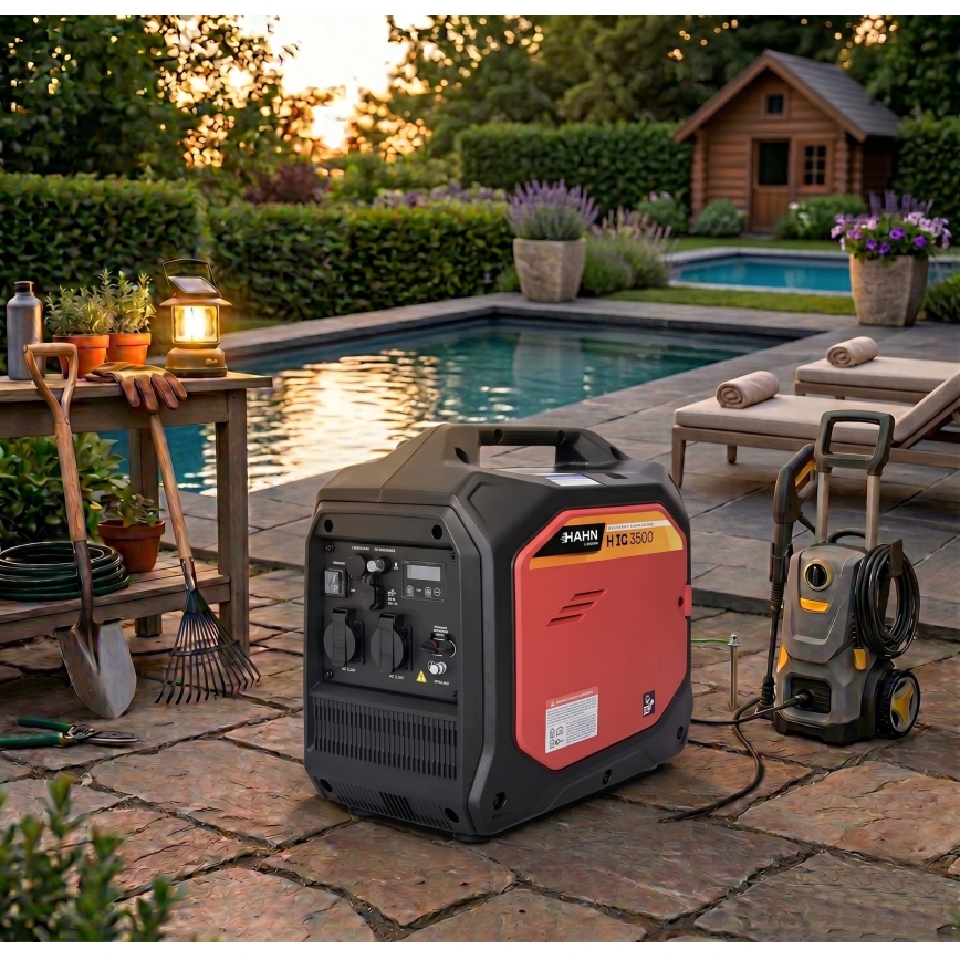 Hahn & Sohn 20059 - Benzīna elektrocentrāle H IG 3500 3500W