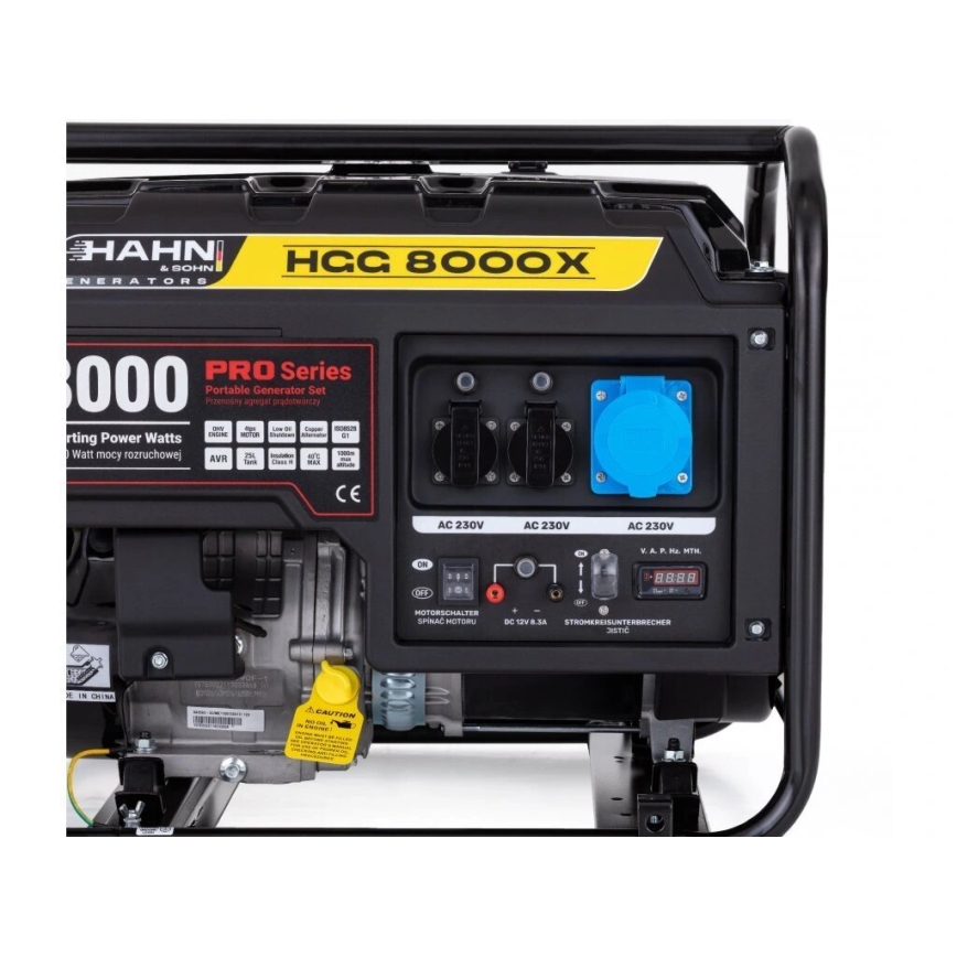 Hahn & Sohn 7410 - Benzīna elektroģenerators HGG 8000X 6500W