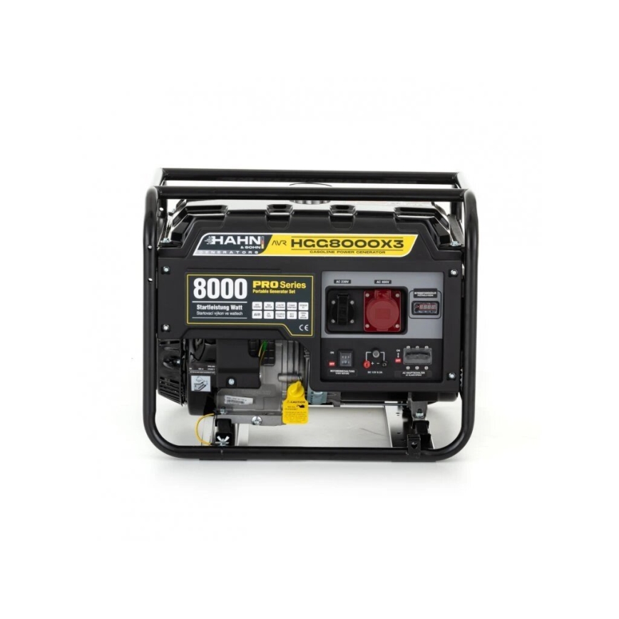 Hahn & Sohn 9177 - Benzīna elektroģenerators HGG 8000 X3 6500W