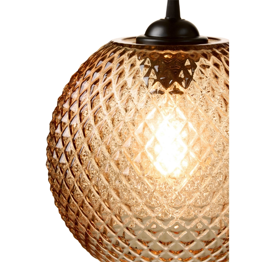 Halo Design 718368 - Pakarināmais gaismeklis uz kabeļa NOBB 1xE27/40W/230V Ø 22 cm dūmots brūns
