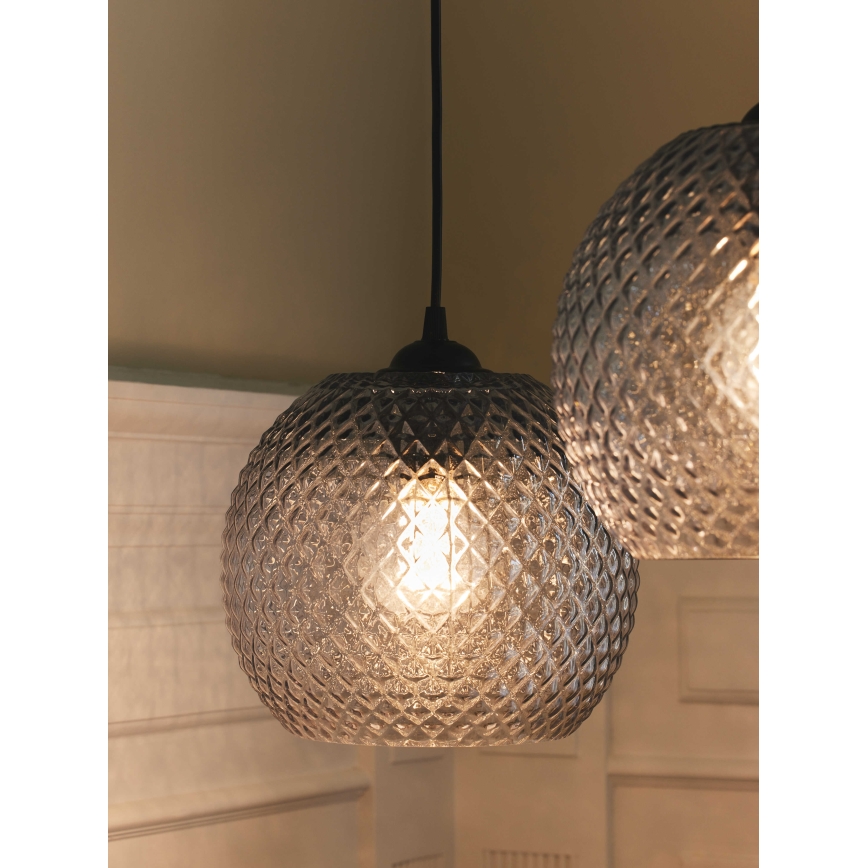 Halo Design 718436 - Pakaramā lampa ar kabeli NOBB 1xE27/40W/230V Ø 22 cm, caurspīdīga