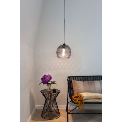 Halo Design 718443 - Pakaramā lampa uz kabeļa NOBB 1xE27/40W/230V Ø 22 cm dūmota pelēka