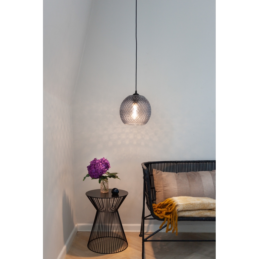 Halo Design 718443 - Pakaramā lampa uz kabeļa NOBB 1xE27/40W/230V Ø 22 cm dūmota pelēka