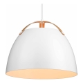 Halo Design 734870 - Pakaramais lustrs uz vada OSLO 1xE27/40W/230V pr. 40 cm balts/ozols
