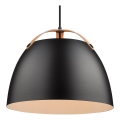 Halo Design 734887 - Lustra uz kabeļa OSLO 1xE27/40W/230V Ø 40 cm melna/ozols