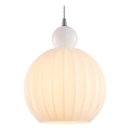 Halo Design 737321 - Pakaramais gaismeklis ar kabeli BALL BALL 1xE27/40W/230V Ø 32 cm balts