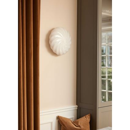 Halo Design 739547 - Sienas gaismeklis TWIST 3xG9/28W/230V Ø 35 cm balts/misiņš