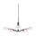 Halo Design 740369 - Piekaramā lustra uz kabeļa KJOBENHAVN 5xG9/28W/230V, diametrs 50 cm, melna