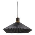 Halo Design 744299 - Pakaramā lampa ar vadu PARIS 1xE27/60W/230V Ø 56 cm melna/misiņš/ozols