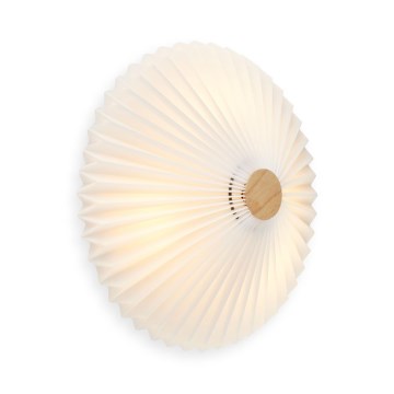 Halo Design 745098 - Sienas gaismeklis PARIS 4xG9/28W/230V Ø 50 cm balts/misiņš/ozols