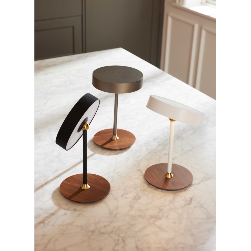 Halo Design 745760 - LED regulējamā uzlādējamā galda lampa ON THE MOVE LED/2,5W/4000 mAh balta/koka