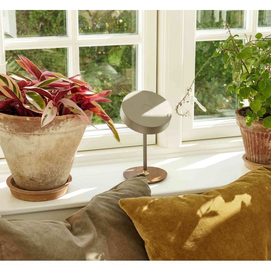 Halo Design 745760 - LED regulējamā uzlādējamā galda lampa ON THE MOVE LED/2,5W/4000 mAh balta/koka