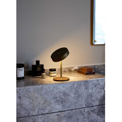 Halo Design 745784 - uzlādējama LED galda lampa ar regulējamu spilgtumu ON THE MOVE LED/2,5W/4000 mAh misiņš/koks