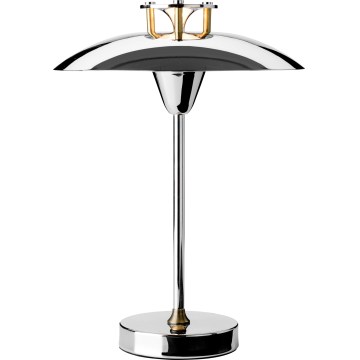 Halo Design 746163 - MINI STEPP LED dimmējama āra uzlādējama galda lampa, 1,8 W / 1600 mAh, IP44, spīdīgs hroms