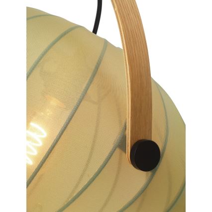 Halo Design 746361 - Karājoša lampa uz vada DC 1xE27/40W/230V Ø 40 cm zaļa/ozolkoka