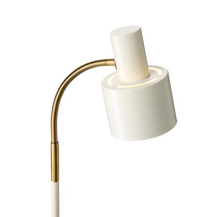 Halo Design 746859 - Grīdas lampa VOGUE 1xE27/40W/230V krēmkrāsa/misiņš