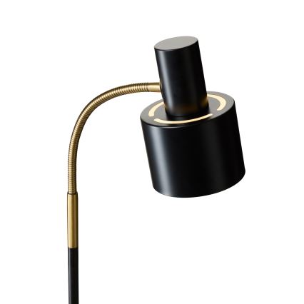 Halo Design 746866 - Stāvlampa VOGUE 1xE27/40W/230V melna/misiņa