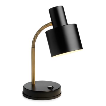 Halo Design 746927 - Galda lampa VOGUE 1xE27/40W/230V melna/misiņš