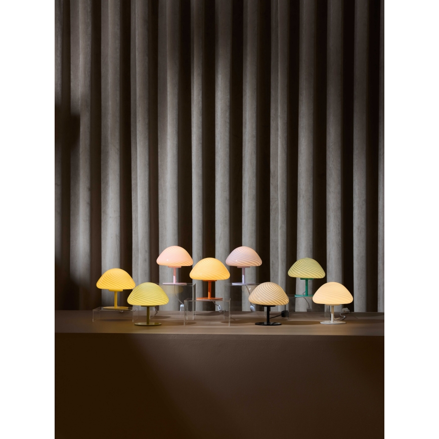 Halo Design 746996 - Galda lampa CANDY MINI MUSH 1xG9/25W/230V Ø 17 cm balta