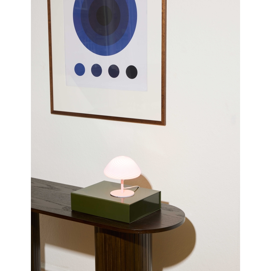 Halo Design 747047 - Galda lampa CANDY MINI MUSH 1xG9/25W/230V Ø 17 cm rozā