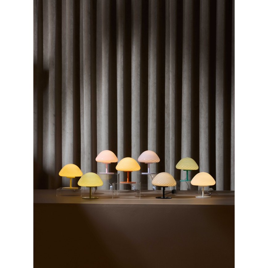 Halo Design 747047 - Galda lampa CANDY MINI MUSH 1xG9/25W/230V Ø 17 cm rozā