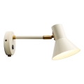Halo Design 747443 - Sienas lampiņa STYLE 1xE14/25W/230V krēmkrāsa/misiņš