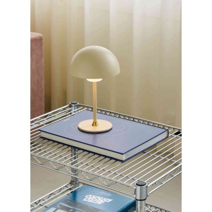 Halo Design 747597 - dimējama uzlādējama LED galda lampa MOON LIGHT LED/2,7W/2600 mAh krēmkrāsas