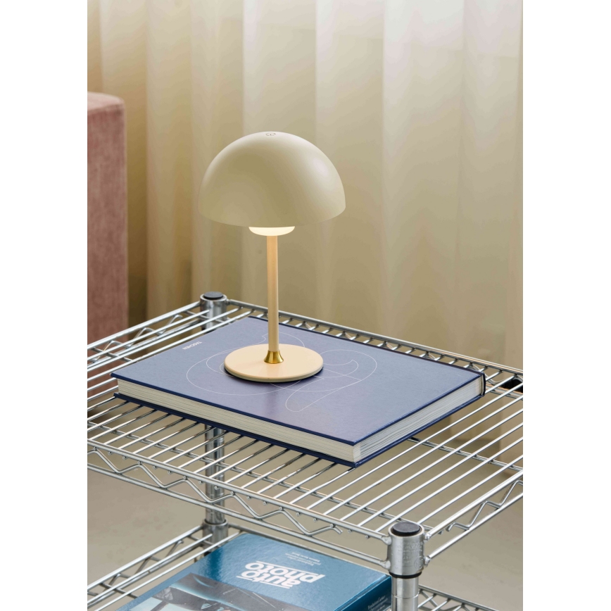 Halo Design 747597 - dimējama uzlādējama LED galda lampa MOON LIGHT LED/2,7W/2600 mAh krēmkrāsas