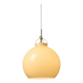 Halo Design 748075 - Karājošā lampa uz vada TOSCANA 1xE27/40W/230V Ø 36 cm bēša/misiņš
