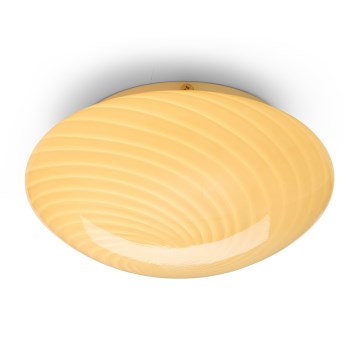 Halo Design 748693 - Griestu gaismeklis CANDY 1xE27/40W/230V Ø 30 cm bēšs/misiņš