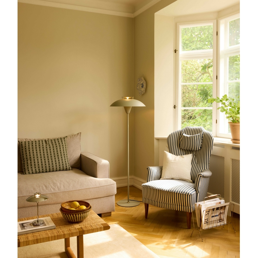 Halo Design 748990 - Grīdas lampa STEPP 1xE27/28W/230V bēša/misiņš