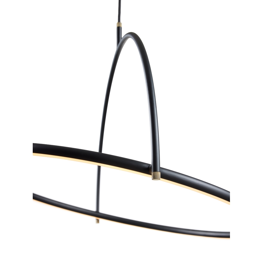 Halo Design 749539 - Aptumšojama LED lustra uz kabeļa TILT LED/40W/230V Ø 40 cm melna