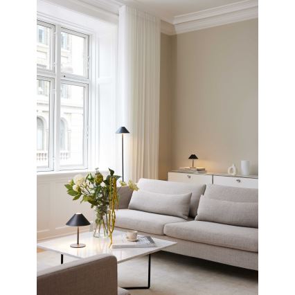 Halo Design 800803 - HYGGE regulējama uzlādējamā āra LED galda lampa LED/3W/4000 mAh IP54 melna