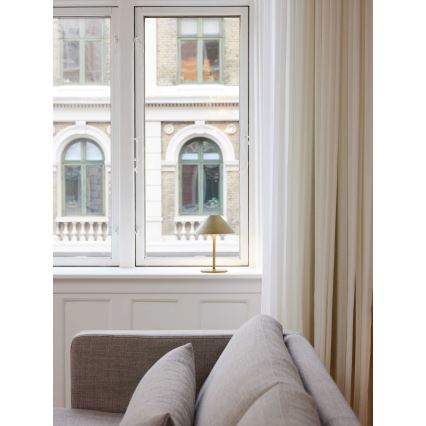 Halo Design 800841 - HYGGE LED dimmējama āra uzlādējama galda lampa LED/3W/4000 mAh IP54 misiņš