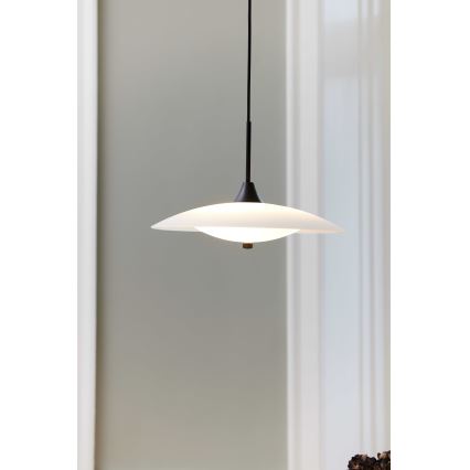 Halo Design 991300 - Piekaramā lustra uz troses BARONI 2xG9/18W/230V Ø 40 cm balta/melna